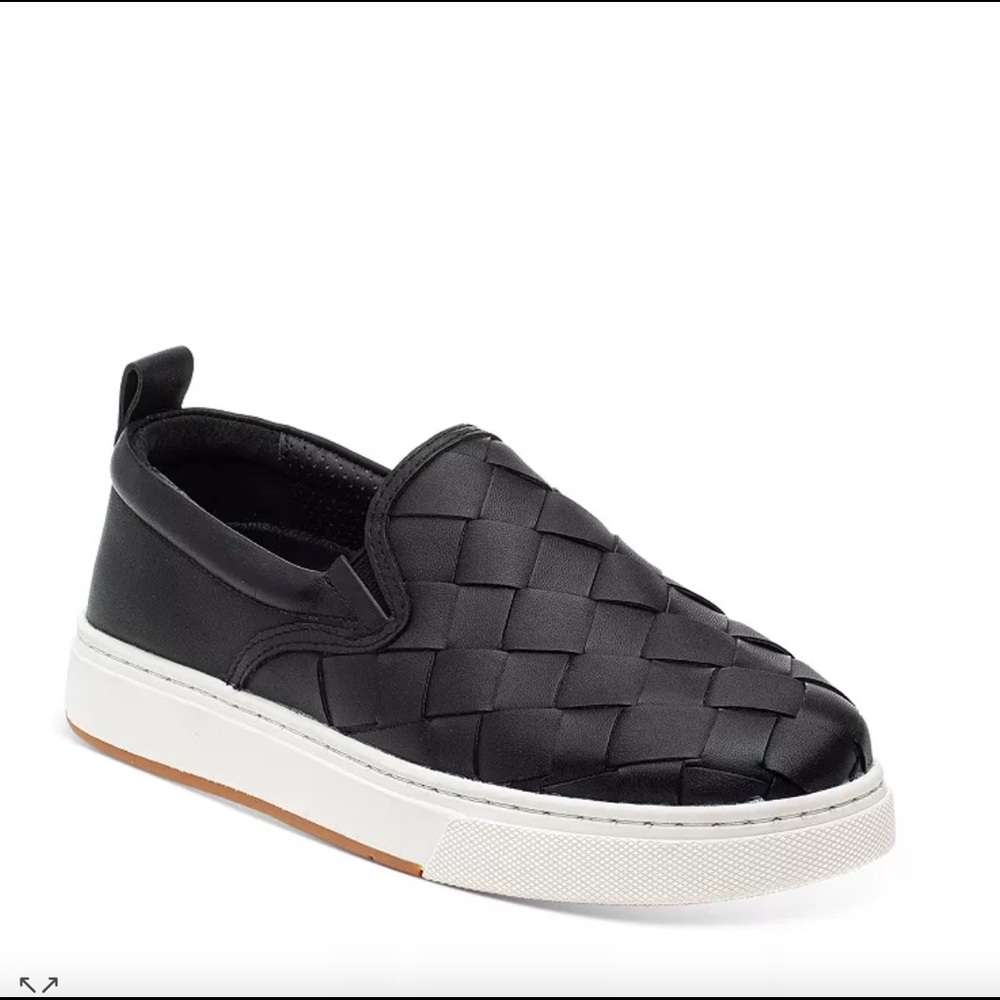 J/Slides Women's Junior Woven Nubuck Leather Loafer Sneakers